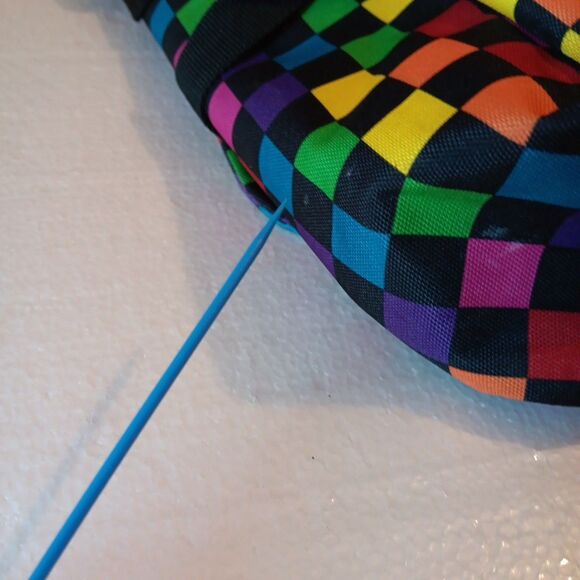 Yak Pak Basic Shoulder Messenger Bag Multicheckerboard Adjustable Strap - Picture 7 of 11